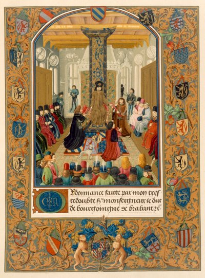 Duke Charles le Temeraire in the Midst of His Court with the Knights of the Order of the Golden Fleece by Flemish School