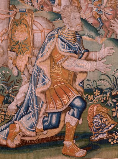 Alexander before Iaddo the high priest by Flemish School