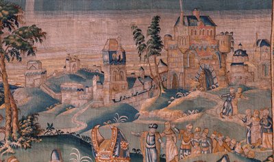 Alexander before Iaddo the high priest. 17th century. by Flemish School