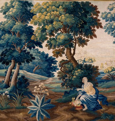 Flemish tapestry. End 17th century. Property of the church Sint-Walburgakerk Oudenaarde by Flemish School