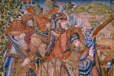 Series Moralities: The virtue of the honours. Ca 1520. (detail) by Flemish School