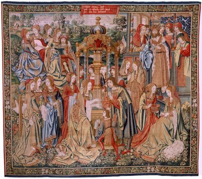 Bathsheba at Her Bath (Flemish Tapestry) by Flemish School