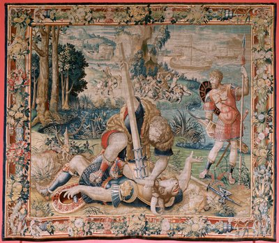 Hercules Battling the Minotaur (detail) by Flemish School