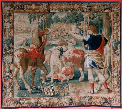 The Horses of Diomedes (Flemish Tapestry) by Flemish School