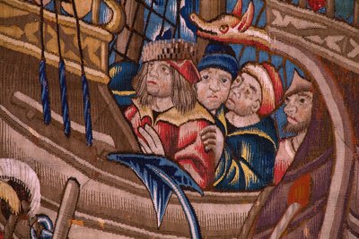 The Portugese in India: The Arrival in Calicut. Ca 1510 (detail) by Flemish School