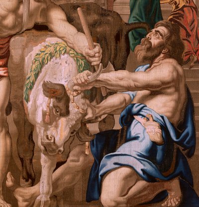 Victory of the Eucharist over pagan sacrifices by Flemish School