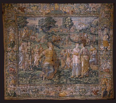 The Vocation of Abraham (Flemish Tapestry) by Flemish School