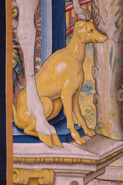 Vertumnus and Pomona: Vertumnus transformed into a farmer. Ca 1545-1550 (detail) by Flemish School