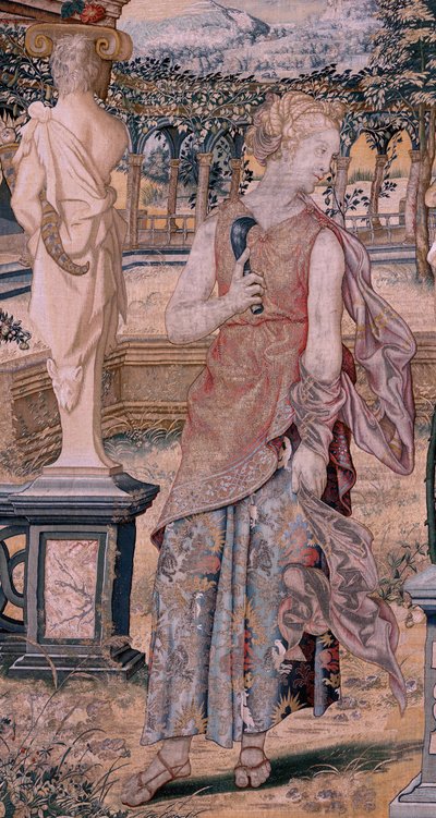 Vertumnus and Pomona: Vertumnus Transformed into a Harvester by Flemish School
