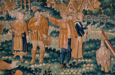 The goose game. 17th century. by Flemish School