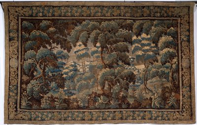 Flemish tapestry. Verdure. End 17th-begin 18th century. Property of the church Sint-Walburgakerk Oudenaarde (Dekenij van de Sint-Walburga) by Flemish School