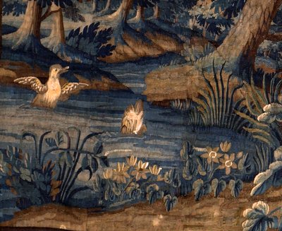 Verdure. End 17th-begin 18th century. (detail) by Flemish School
