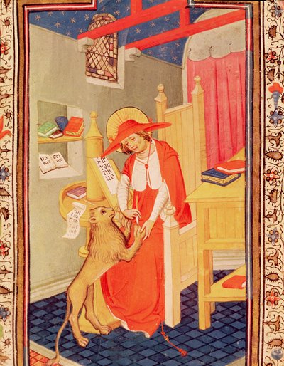St. Jerome, from the Book of Hours of Don Duarte by Flemish School