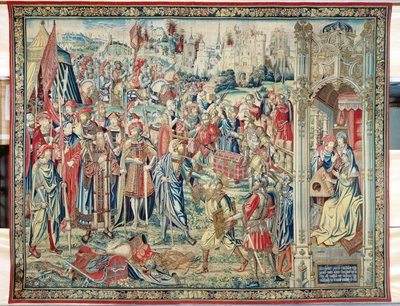 Gathering the Booty, Tapestry of David and Bathsheba, c.1510-15 by Flemish School