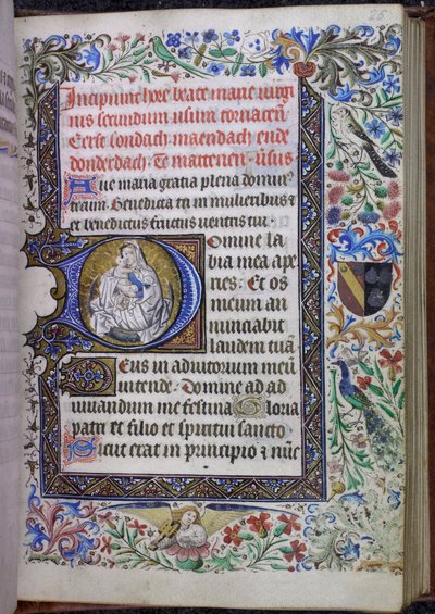 Historiated Initial with the Virgin and Child, Book of Hours, Use of Tournai by Flemish School