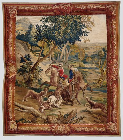 Hunting Tapestry, probably Brussels, first half of the 18th century by Flemish School