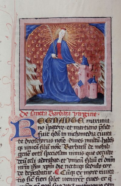 Page from the Legenda Aurea, Bruges, c.1400-10 by Flemish School