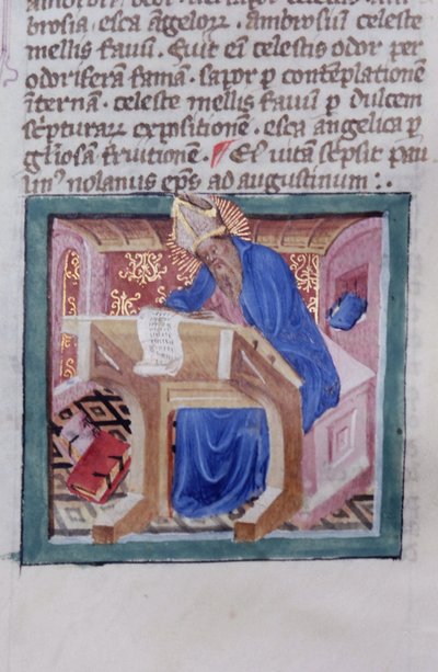 Page from the Legenda Aurea, Bruges, c.1400-10 by Flemish School