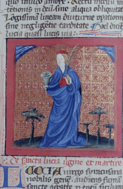 Page from the Legenda Aurea, Bruges, c.1400-10 by Flemish School