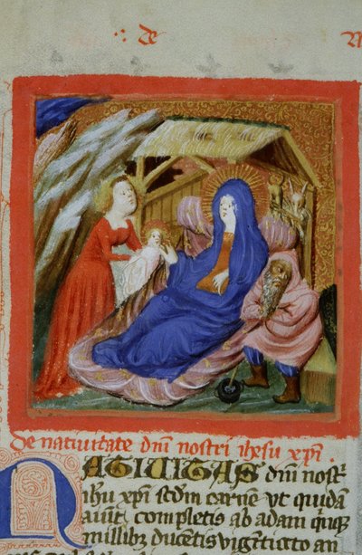 Page from the Legenda Aurea, Bruges, c.1400-10 by Flemish School