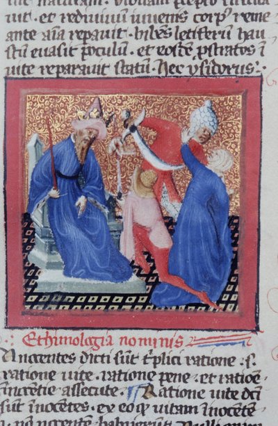 Page from the Legenda Aurea, Bruges, c.1400-10 by Flemish School