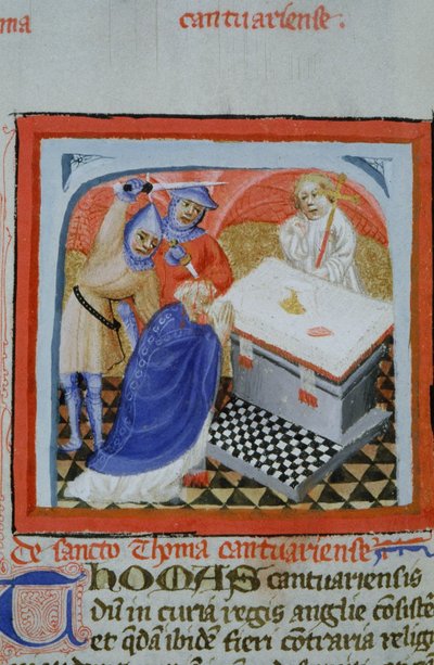 Page from the Legenda Aurea, Bruges, c.1400-10 by Flemish School