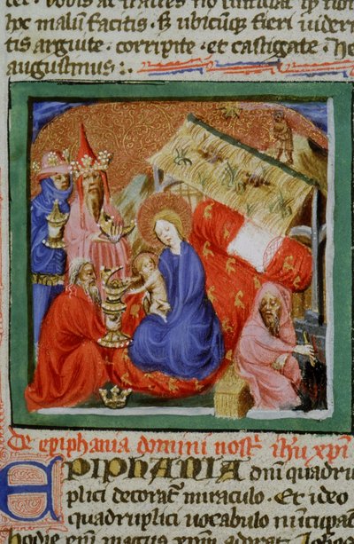 Page from the Golden Legend, Bruges, c.1400-10 by Flemish School