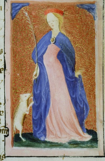Page from the Golden Legend, Bruges, c.1400-10 by Flemish School