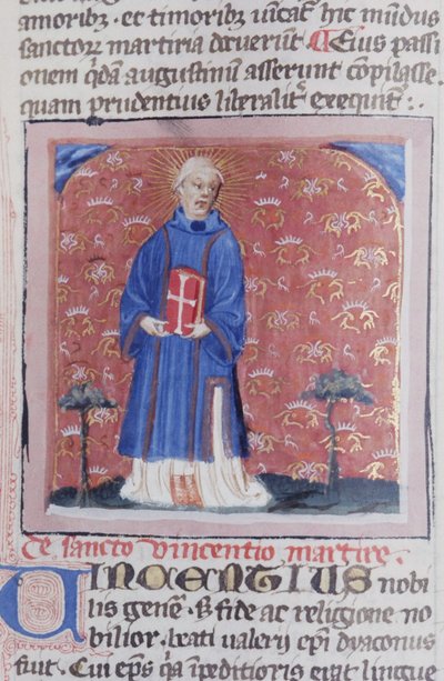 Page from the Golden Legend, Bruges, c.1400-10 by Flemish School
