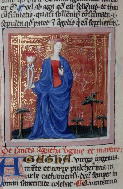 Page from the Golden Legend, Bruges, c.1400-10 by Flemish School