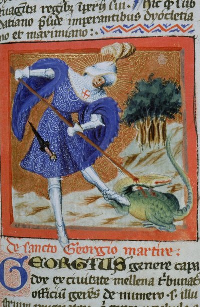 Page from the Golden Legend, Bruges, c.1400-10 by Flemish School