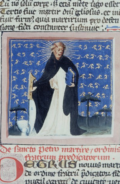 Page from the Golden Legend, Bruges, c.1400-10 by Flemish School