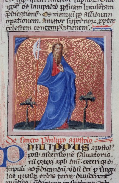Page from the Golden Legend, Bruges, c.1400-10 by Flemish School