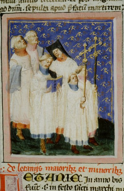 Page from the Golden Legend, Bruges, c.1400-10 by Flemish School