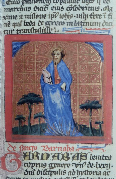 Page from the Golden Legend, Bruges, c.1400-10 by Flemish School