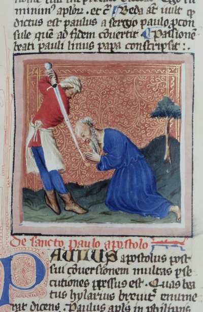 Page from the Golden Legend, Bruges, c.1400-10 by Flemish School