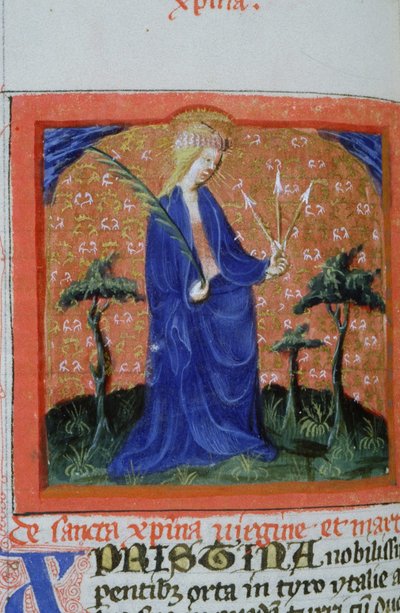 Page from the Golden Legend, Bruges, c.1400-10 by Flemish School