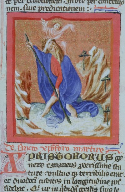 Page from the Golden Legend, Bruges, c.1400-10 by Flemish School