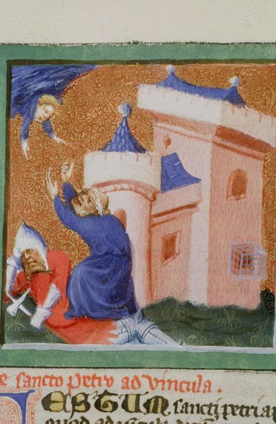 Page from the Golden Legend, Bruges, c.1400-10 by Flemish School