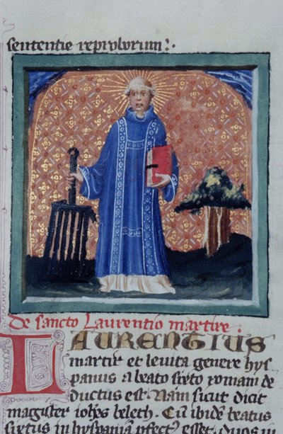 Page from the Golden Legend, Bruges, c.1400-10 by Flemish School