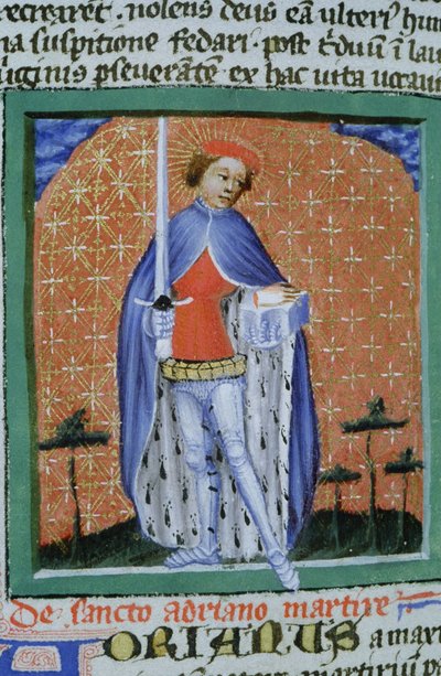 Page from the Golden Legend, Bruges, c.1400-10 by Flemish School