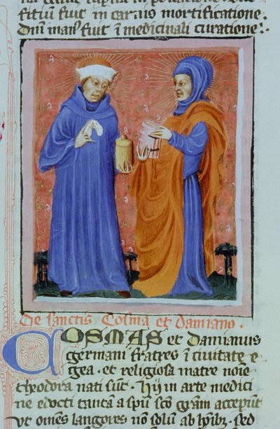 Page from the Legenda Aurea, Bruges, c.1400-10 by Flemish School