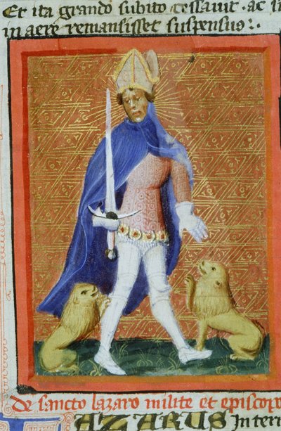 Page from the Legenda Aurea, Bruges, c.1400-10 by Flemish School