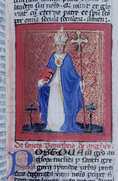 Page from the Legenda Aurea, Bruges, c.1400-10 by Flemish School