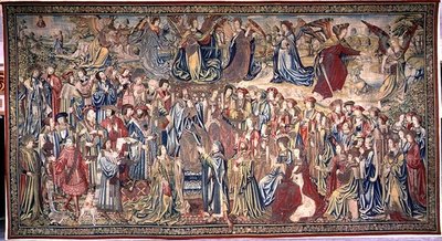 Nathan Reproaches David, Tapestry of David and Bathsheba, c.1510-15 by Flemish School