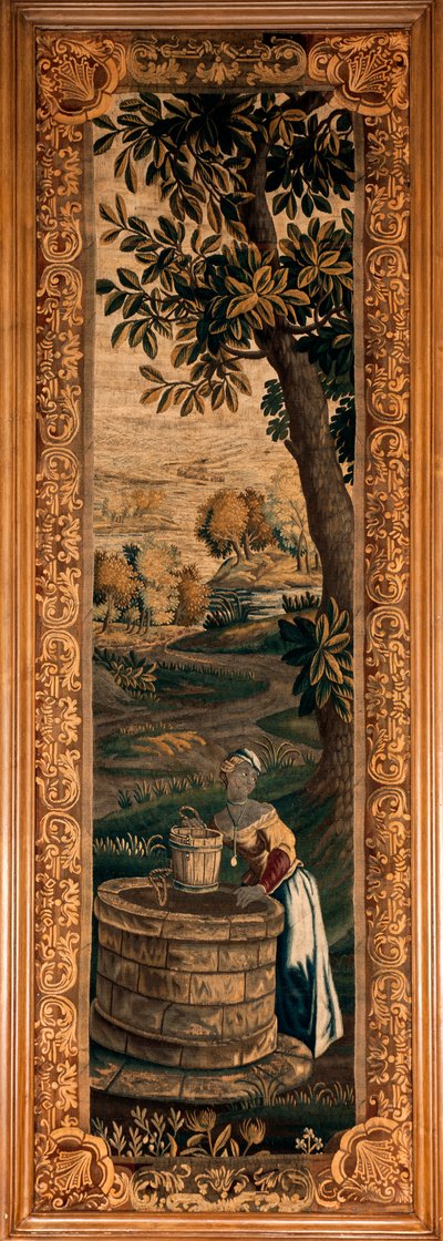 The Museum (Flemish Tapestry, 18th Century) by Flemish School