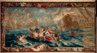 Naval Battle of La Hogue by Flemish School