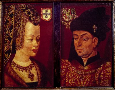 Portrait of Philip the Good, Duke of Burgundy and Isabella of Portugal, Duchess of Burgundy by Flemish School