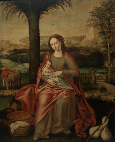 Rest on the Flight into Egypt by Flemish School
