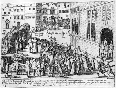 Scenes of the Spanish Inquisition at Ghent, June 1578 by Flemish School